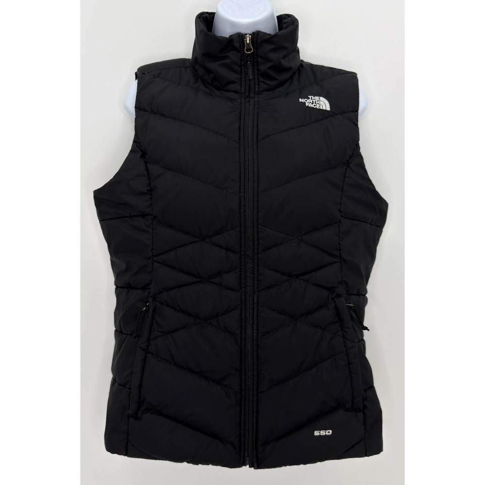 The North Face Alpz Womens M Black 550 Goose Down Puffer Vest Full Zip Quilted
